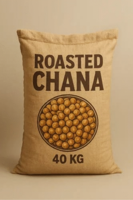 Roasted Chana Remove Skin(40kg)-₹120/kg